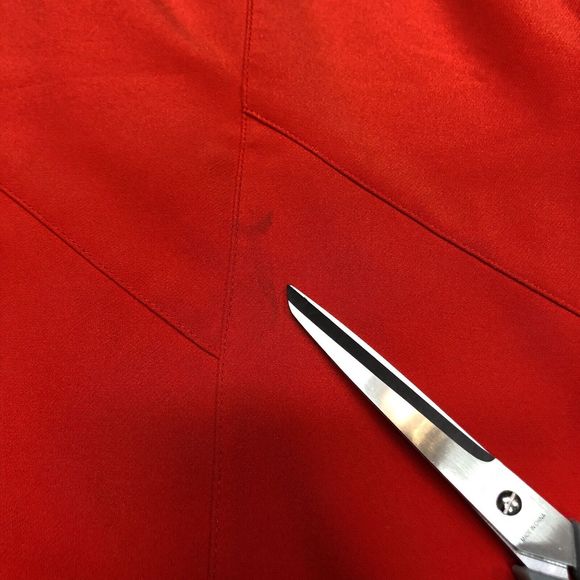 Catherines Black Label Women Skirt Plus Size 3X Flare Midi Red B242 -14 - Picture 3 of 16